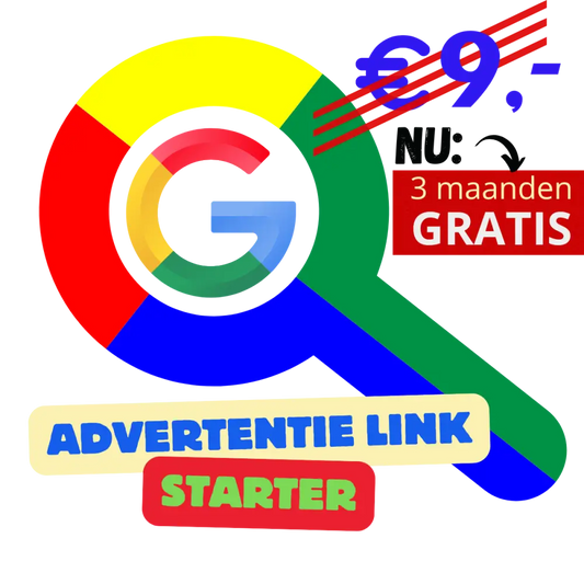 Google zoekloep advertentie voor Advertentie Link Starter product