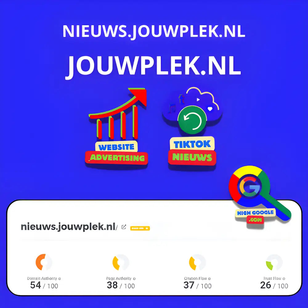 Website-advertising en TikTok-nieuws promotie met Backlink jouwplek